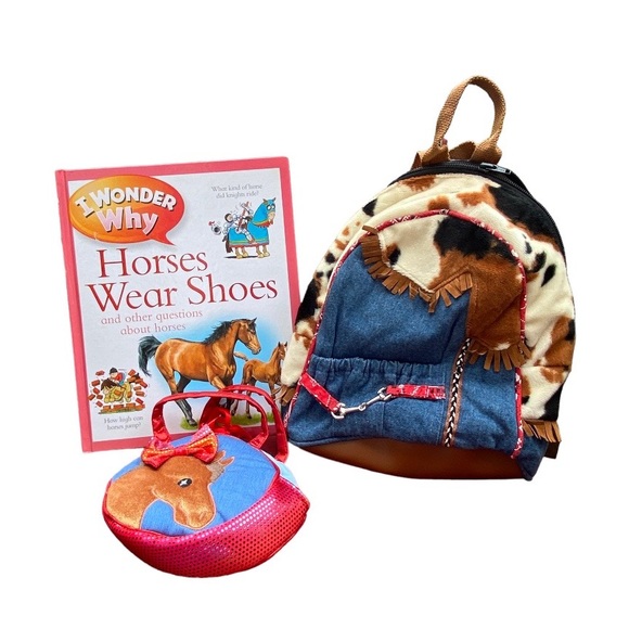 Horse Themed Bundle /Backpack-Purse-Book - Picture 1 of 10
